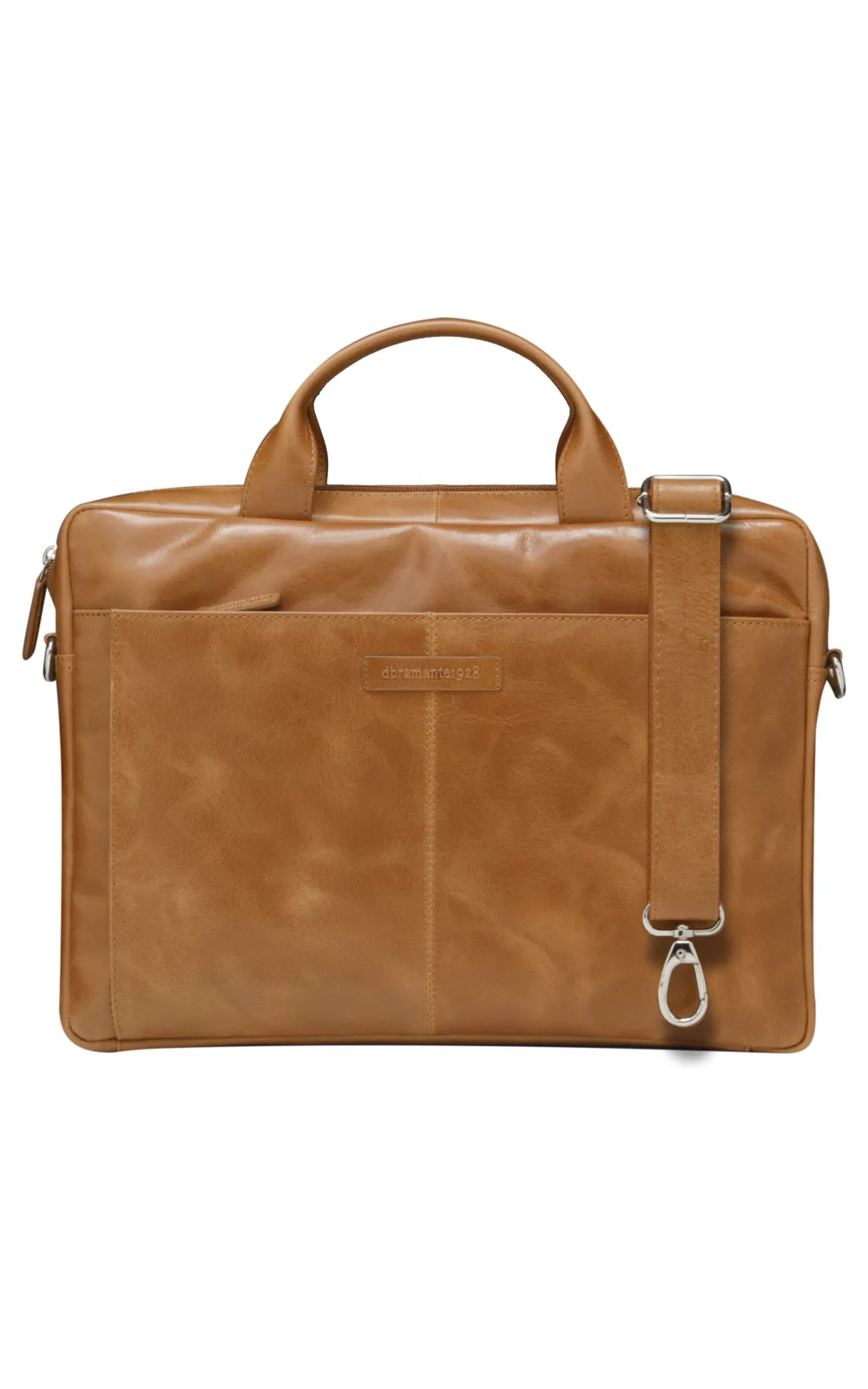 Toploader-Tasche Dbramante1928 Amalienborg für 15" Laptop Braun Leder