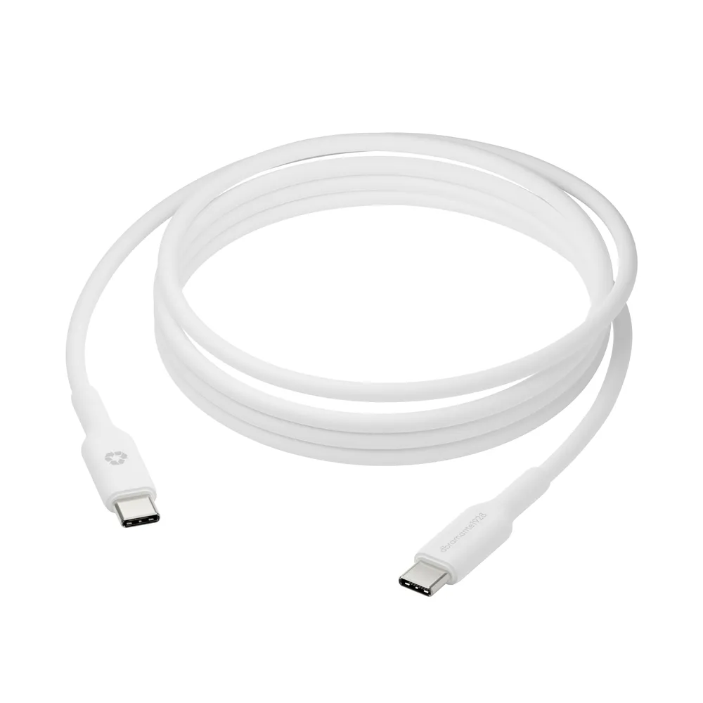USB-C zu USB-C Kabel DBRAMANTE1928 2 m Weiß