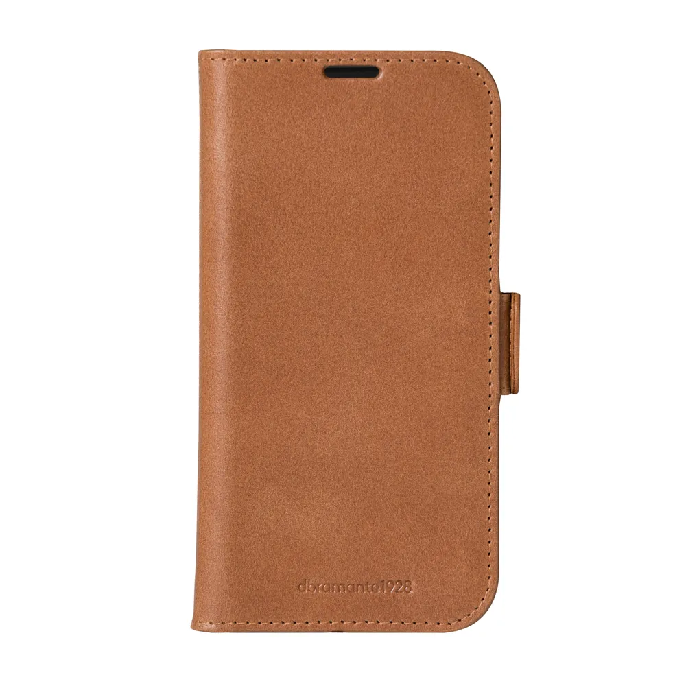 Handyhülle dbramante1928 Copenhagen Folio Leder Bronze für iPhone 16