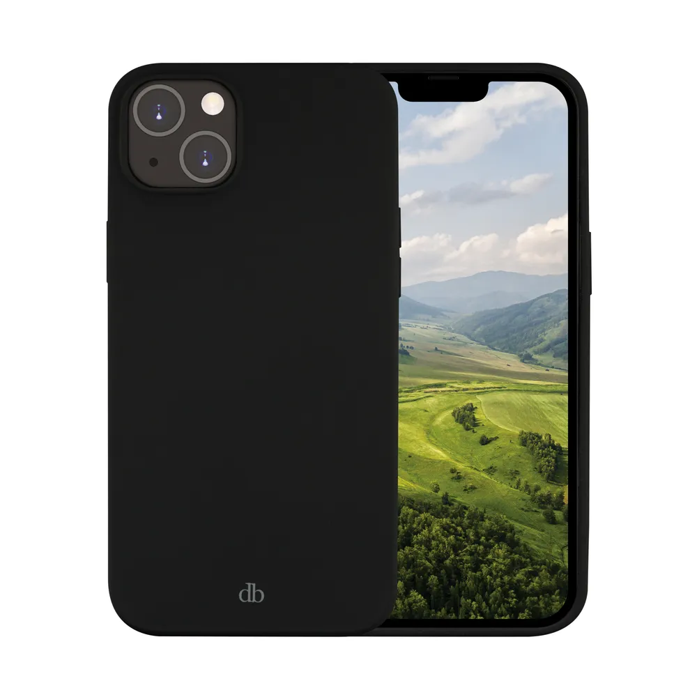 Funda para móvil dbramante1928 Costa Rica Cover Recycling-Silikon Schwarz für iPhone 17e/16e/15/14/13