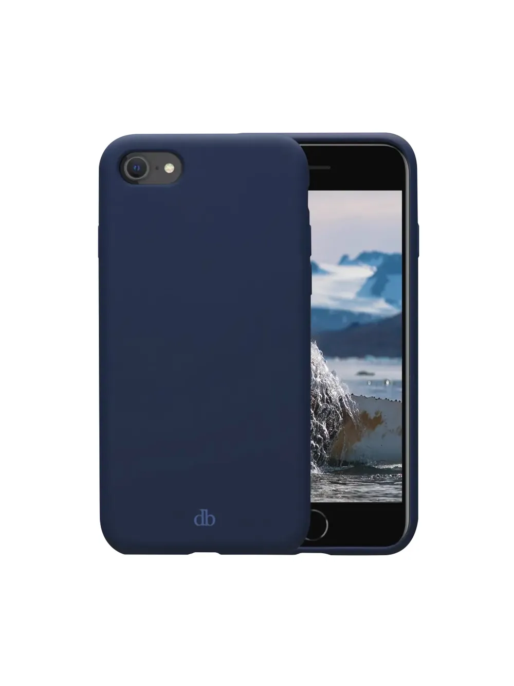 Funda para móvil dbramante1928 Costa Rica Cover recyceltes Silikon Navy für iPhone SE/8/7