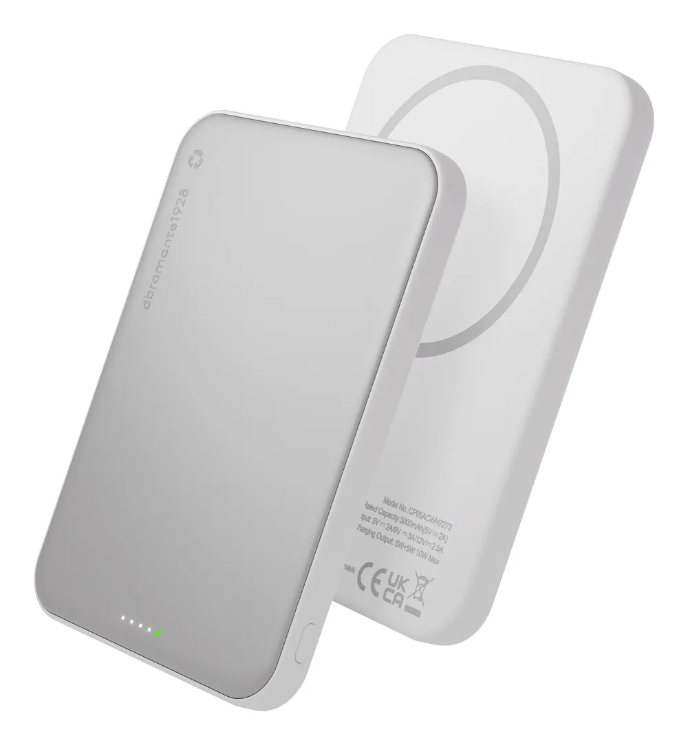 Externe Batterie Dbramante1928 CP05ACWH7273 5000 mAh Ladegerät kabellos 25 W Aluminium