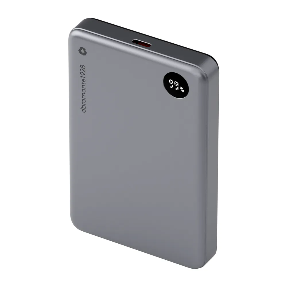 Externe Batterie Dbramante1928 CP10SLBL7178 10000 mAh Kabelloses Laden Grau