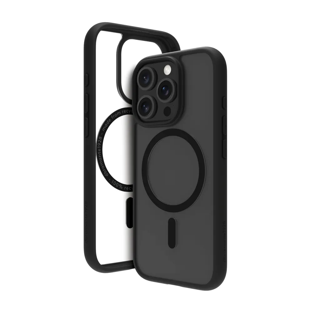 Funda para móvil dbramante1928 Grenen MagSafe Cover Kunststoff Schwarz für iPhone 16 Pro