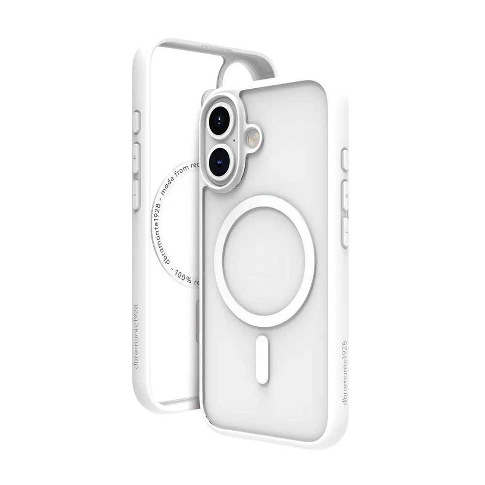 Funda para móvil dbramante1928 Grenen MagSafe Cover Kunststoff Weiß für iPhone 16
