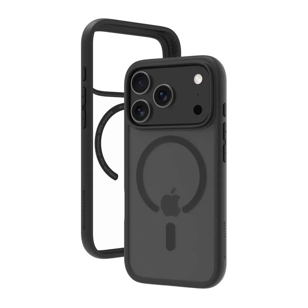 Funda para móvil Dbramante1928 Grenen MS Cover Kunststoff schwarz robust für iPhone 17 Pro