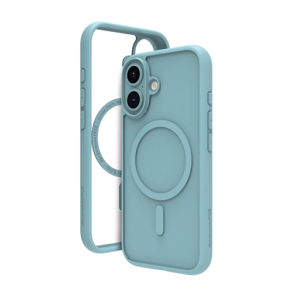 Funda para móvil dbramante1928 Grenen MagSafe Cover Kunststoff grün für iPhone 16 Plus
