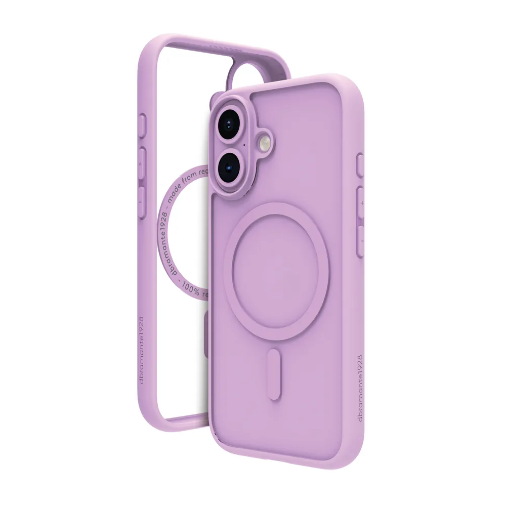 Funda para móvil dbramante1928 Grenen MagSafe Cover Kunststoff Rosa für iPhone 16 Plus