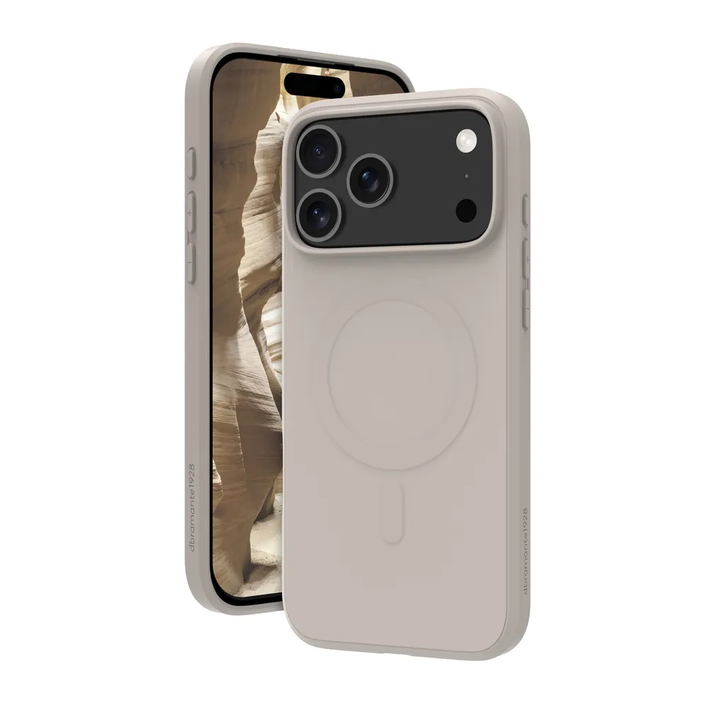 Funda para móvil DBRAMANTE1928 Greenland Pro MS Cover case Kunststoff Grau für iPhone 17 Pro Max