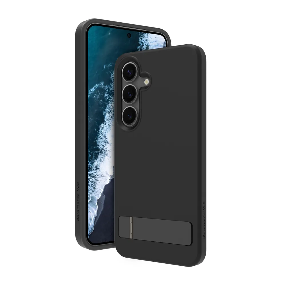 Funda para móvil dbramante1928 Iceland Pro Qi2 Kick Cover Kunststoff Schwarz für Galaxy S25