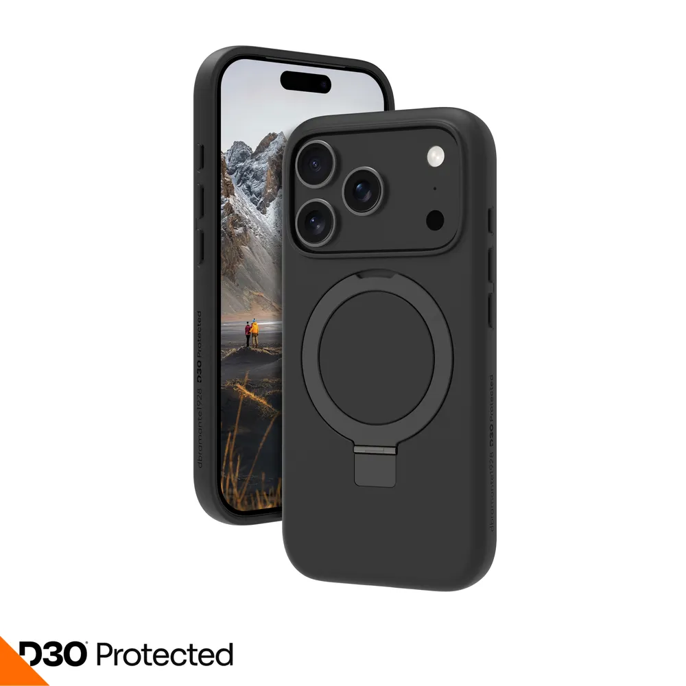 Funda para móvil dbramante1928 Iceland Ultra D3O MS Kick Cover Kunststoff Schwarz für iPhone 17 Pro