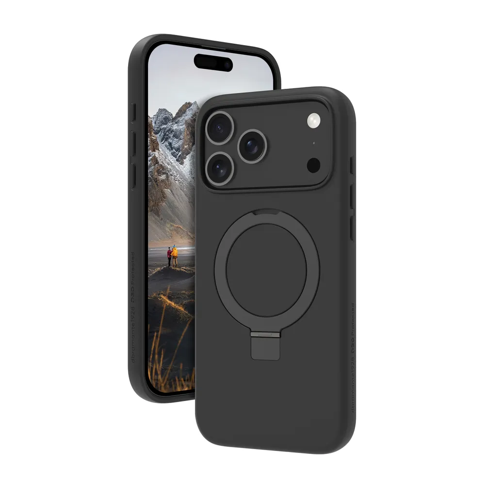 Funda para móvil dbramante1928 Iceland Ultra D3O MS Kick Cover Kunststoff Schwarz für iPhone 17 Pro Max