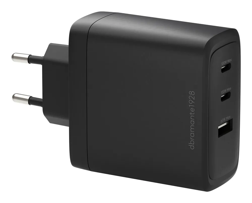 Ladegerät DBRAMANTE1928 CI10EUBL7230 100W 2 USB-C Ports Schnellladung Schwarz
