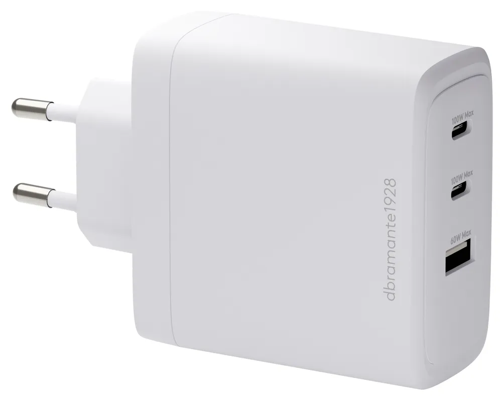 Ladegerät DBRAMANTE1928 CI10EUBL7233 2 USB-C Ports Schnellladung 100W Weiß
