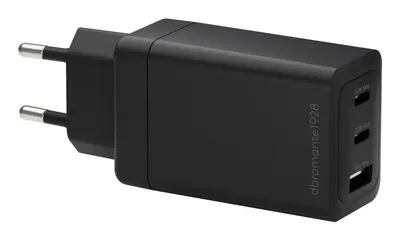 Ladegerät DBRAMANTE1928 CI65EUBL7229 65W 2 USB-C Ports Schnellladung Schwarz