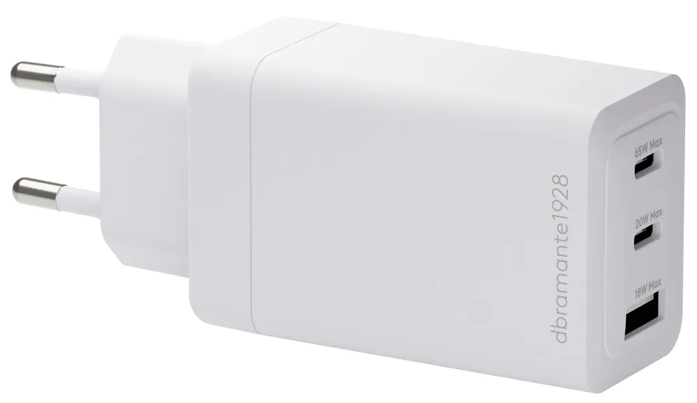 Ladegerät USB-C 65W 2 Ports dbramante1928 Weiß