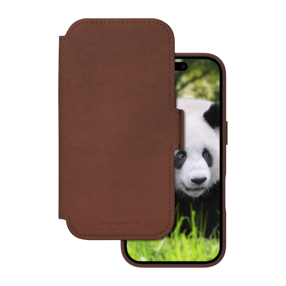 DBramante1928 Lynge iPhone 17 Book Case Leder Braun