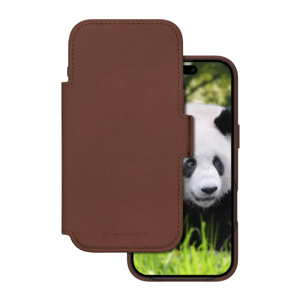 DBramante1928 Lynge iPhone 17 Air Book Case Leder Braun