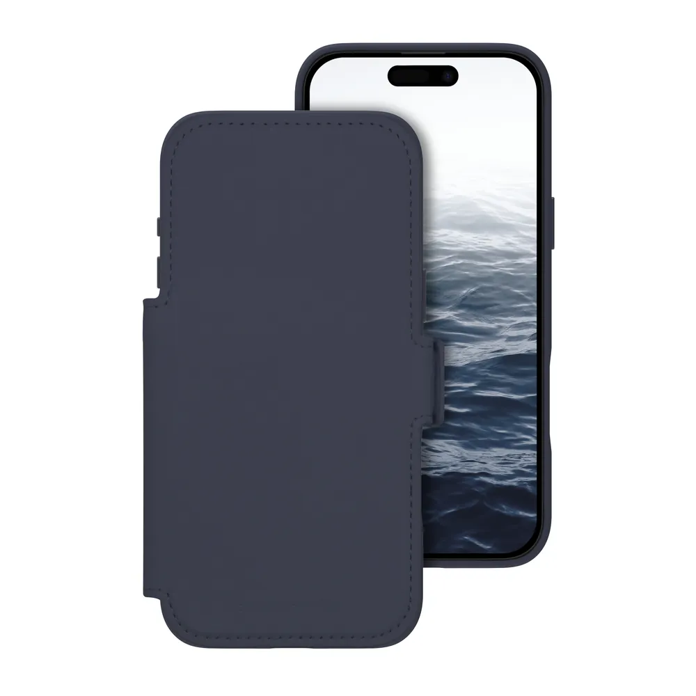 Funda para móvil dbramante1928 Lynge MS ICON Folio Blau Magnetisch für iPhone 17 Pro Max