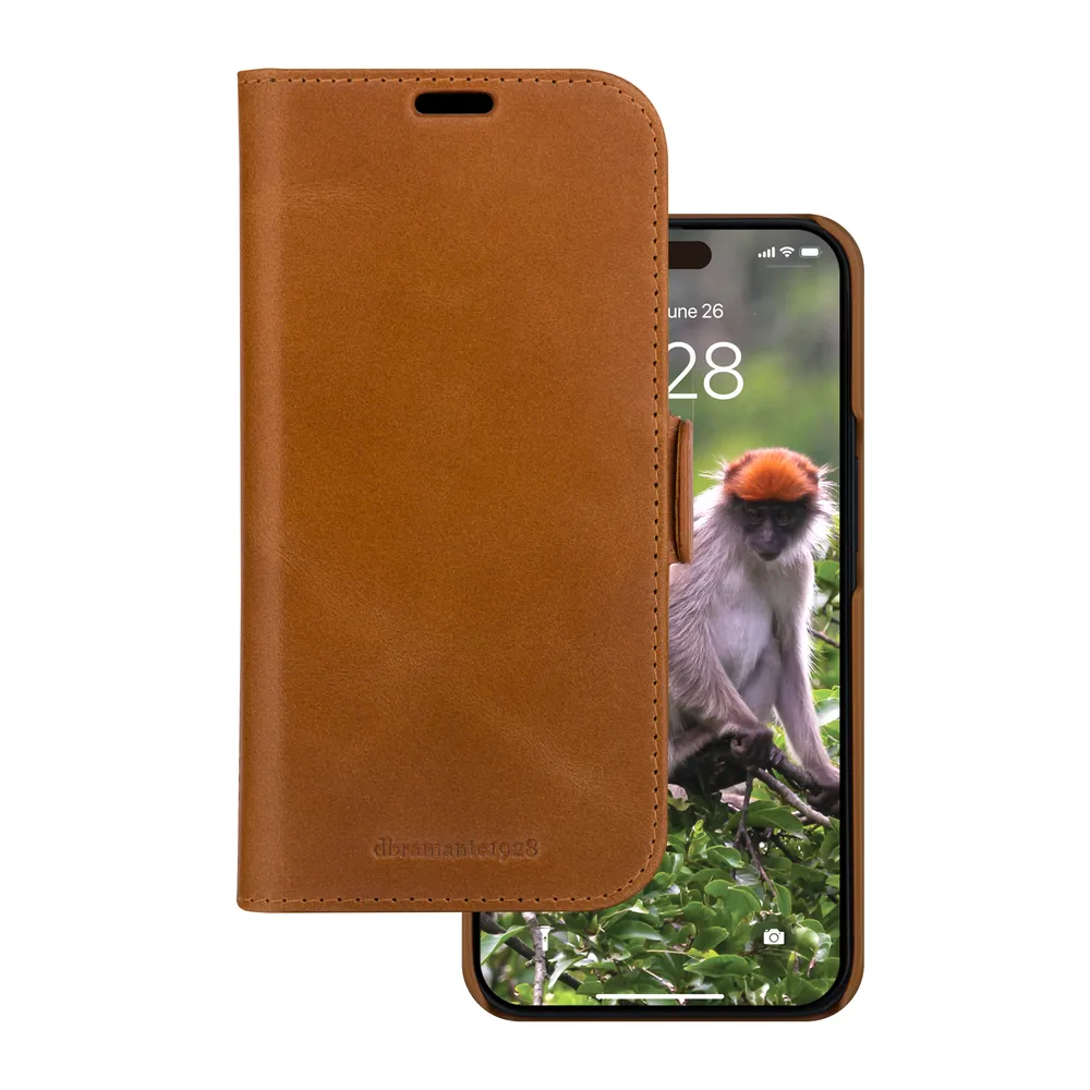 Funda para móvil dbramante1928 Lynge Folio Leder Braun magnetisch für iPhone 13-17e