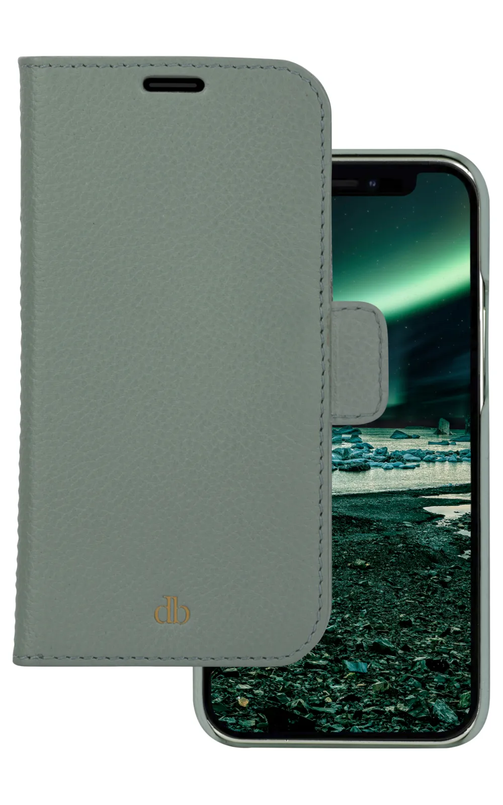 Funda para móvil dbramante1928 New York magnetische grüne Brieftasche für iPhone 13 Pro