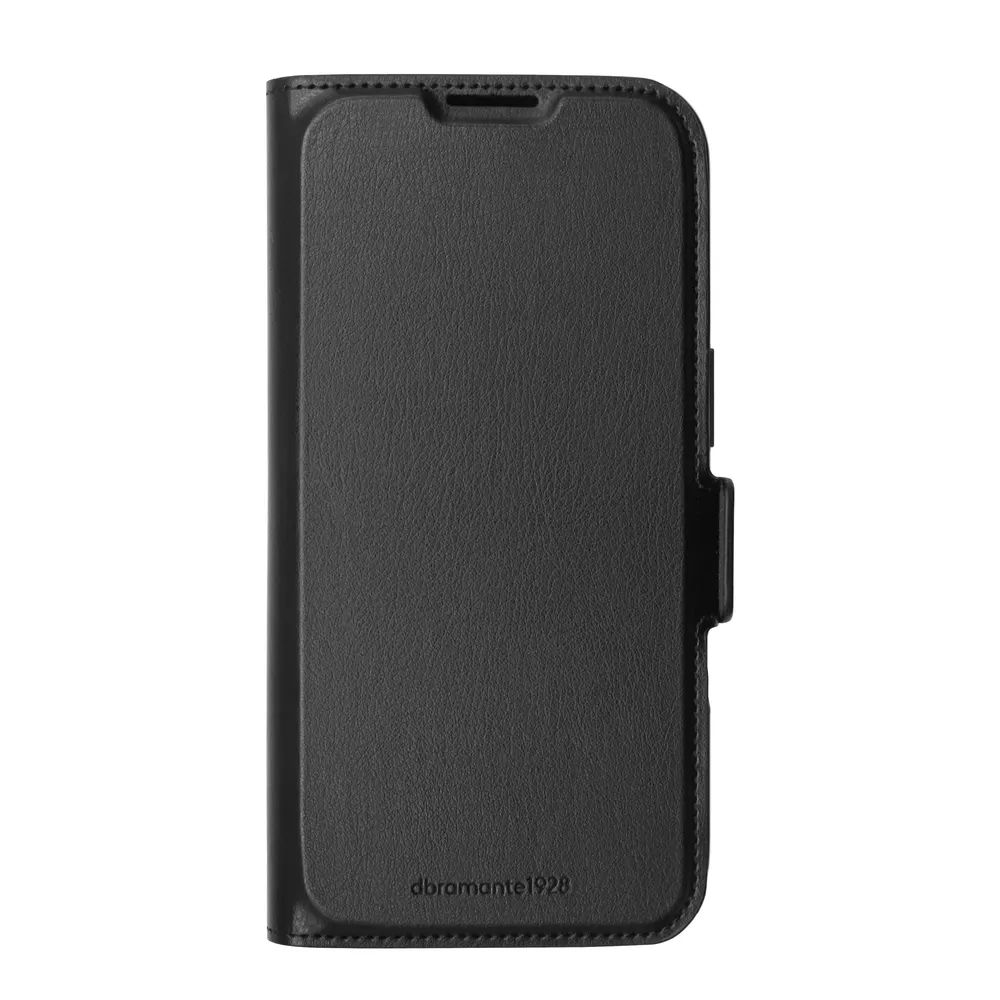 Funda para móvil dbramante1928 Oslo Pro MS Buch Hülle Kunstleder Schwarz für iPhone 17
