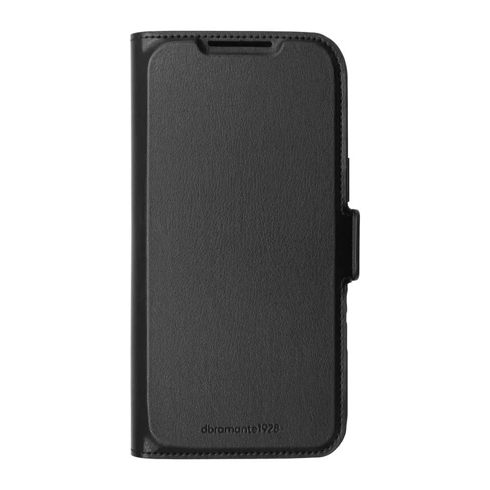 Funda para móvil dbramante1928 Oslo Pro MS Buch Kunstleder Schwarz für iPhone 17 Pro Max