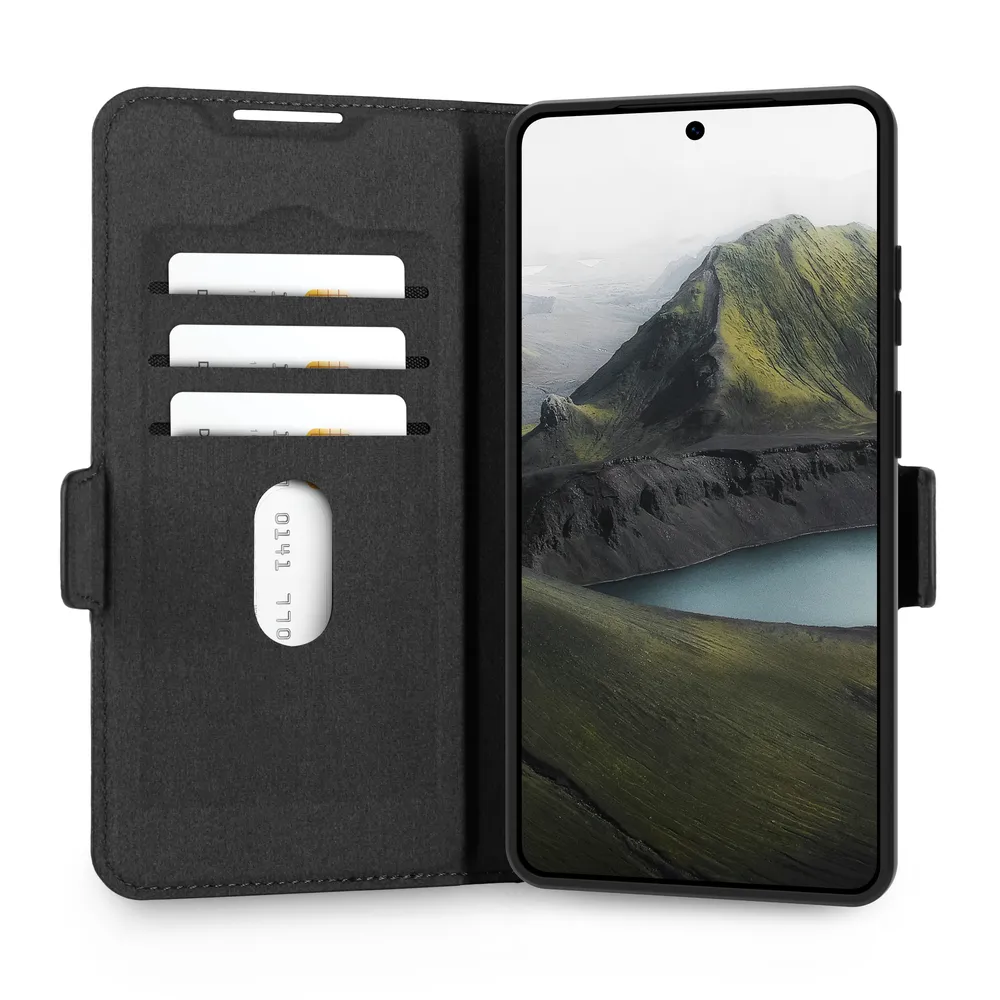 Handyhülle dbramante1928 Oslo Pro Wallet Case recyceltes Plastik Schwarz für Samsung Galaxy S26 Ultra