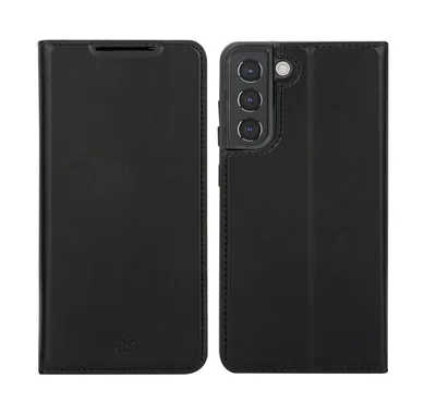 Handyhülle dbramante1928 Oslo Folio veganes Leder schwarz für Galaxy S22+