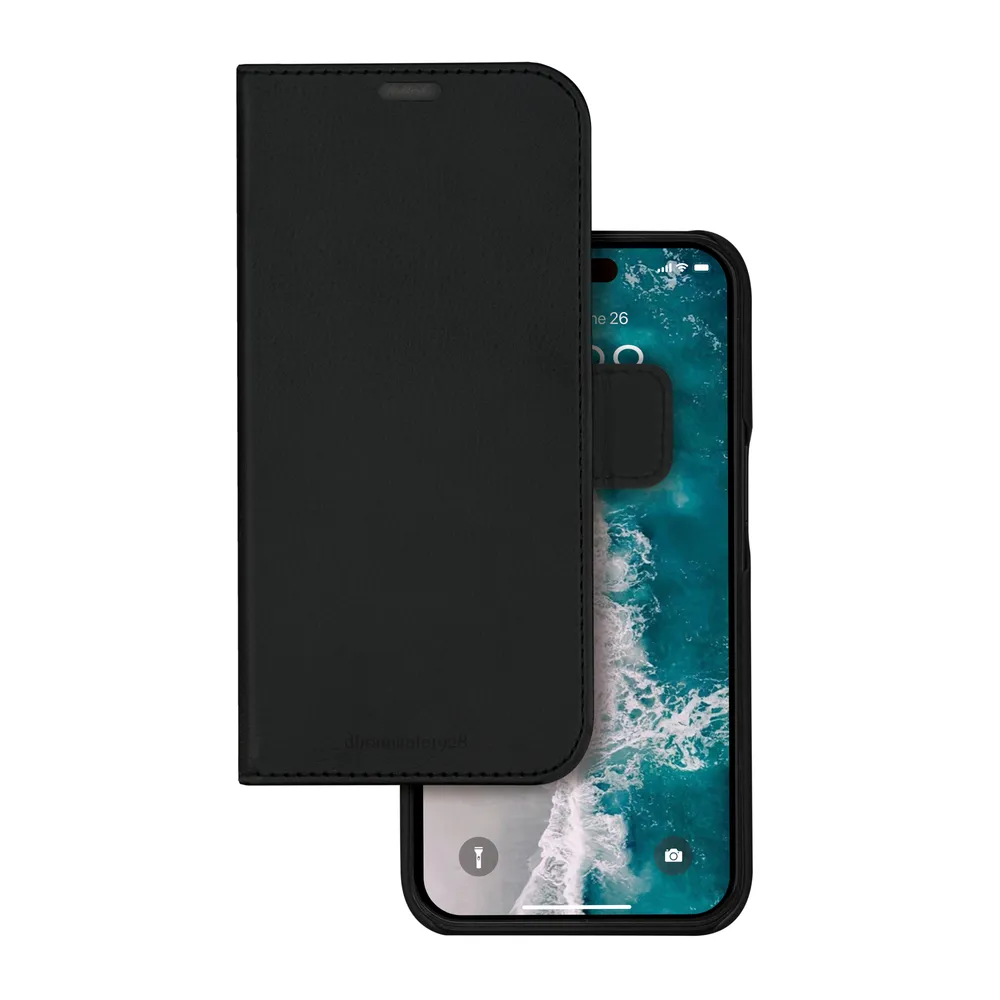 Funda para móvil dbramante1928 Stockholm Folio Magnetisch Schwarz für iPhone 17e/16e/15/14/13