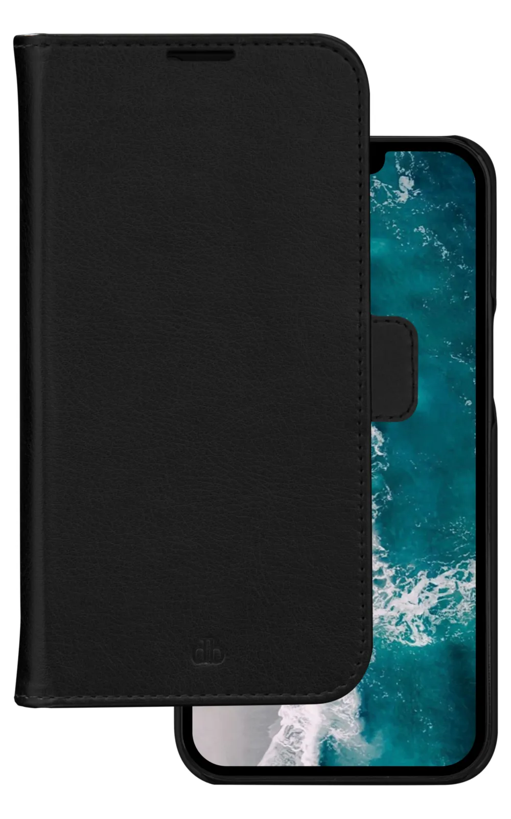 Funda para móvil dbramante1928 Stockholm Folio recycelter Kunststoff schwarz magnetisch für iPhone 14 Pro Max
