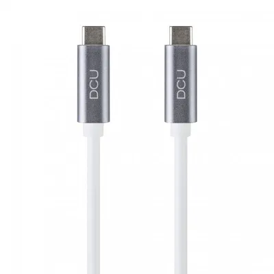 DCU Tecnologic Kabel USB-C auf USB-C Stecker/Stecker 1 m weiß