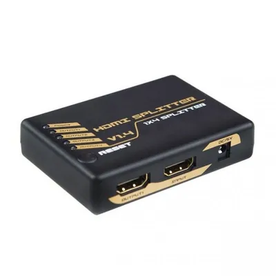 DCU Tecnologic Mini 4-Port HDMI Splitter 4K