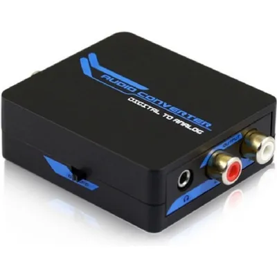 DCU Tecnologic Digital Toslink zu Analog RCA/Jack 3.5 Konverter