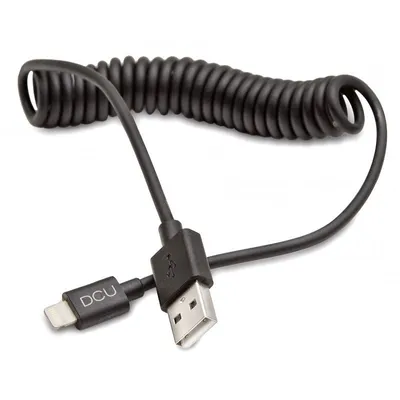 DCU Tecnologic Curly Lightning auf USB-Kabel 1,5 m Schwarz