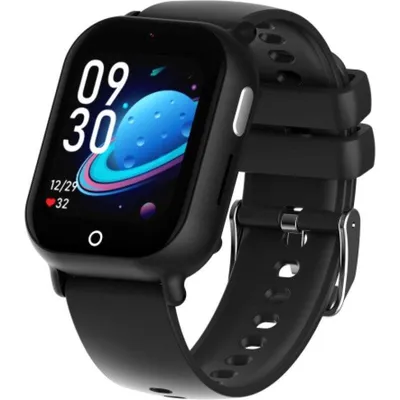DCU Tecnologic Kids 4G GPS 50mm IPS Schwarz Wasserdichtigkeit IP67 SOS Kindersmartwatch