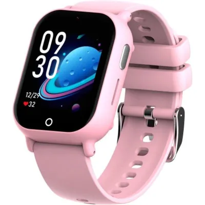 DCU Tecnologic Kids 4G GPS 40mm IPS Rosa Wasserdicht IP67 SOS Videotelefonie Kinderuhr