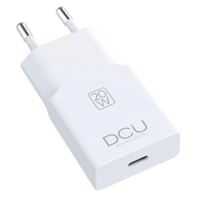 Ladegerät DCU Tecnologic 37300920 USB-C Power Delivery 20W ultraflach weiß