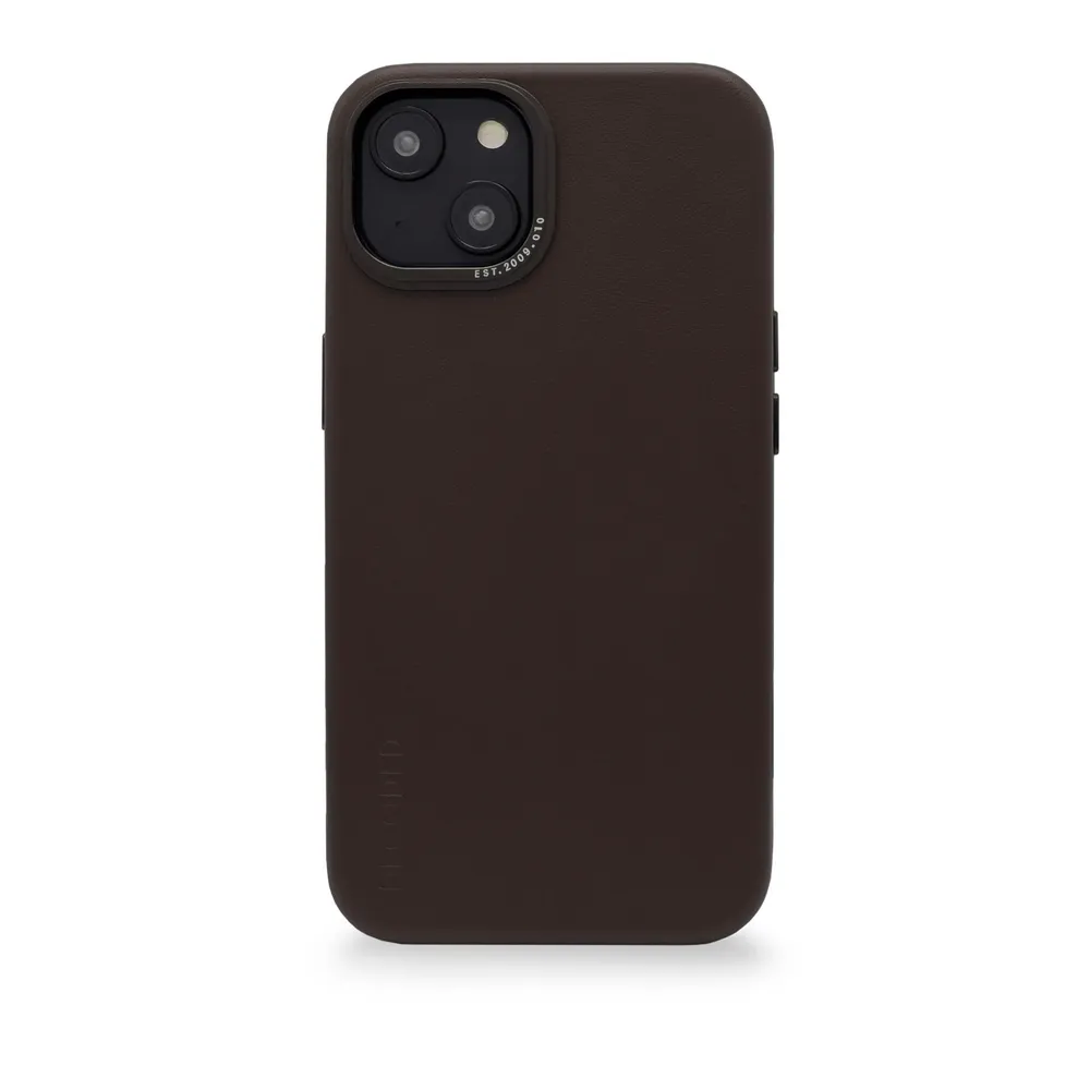 Decoded Leder Case für iPhone 14 Plus, Braun