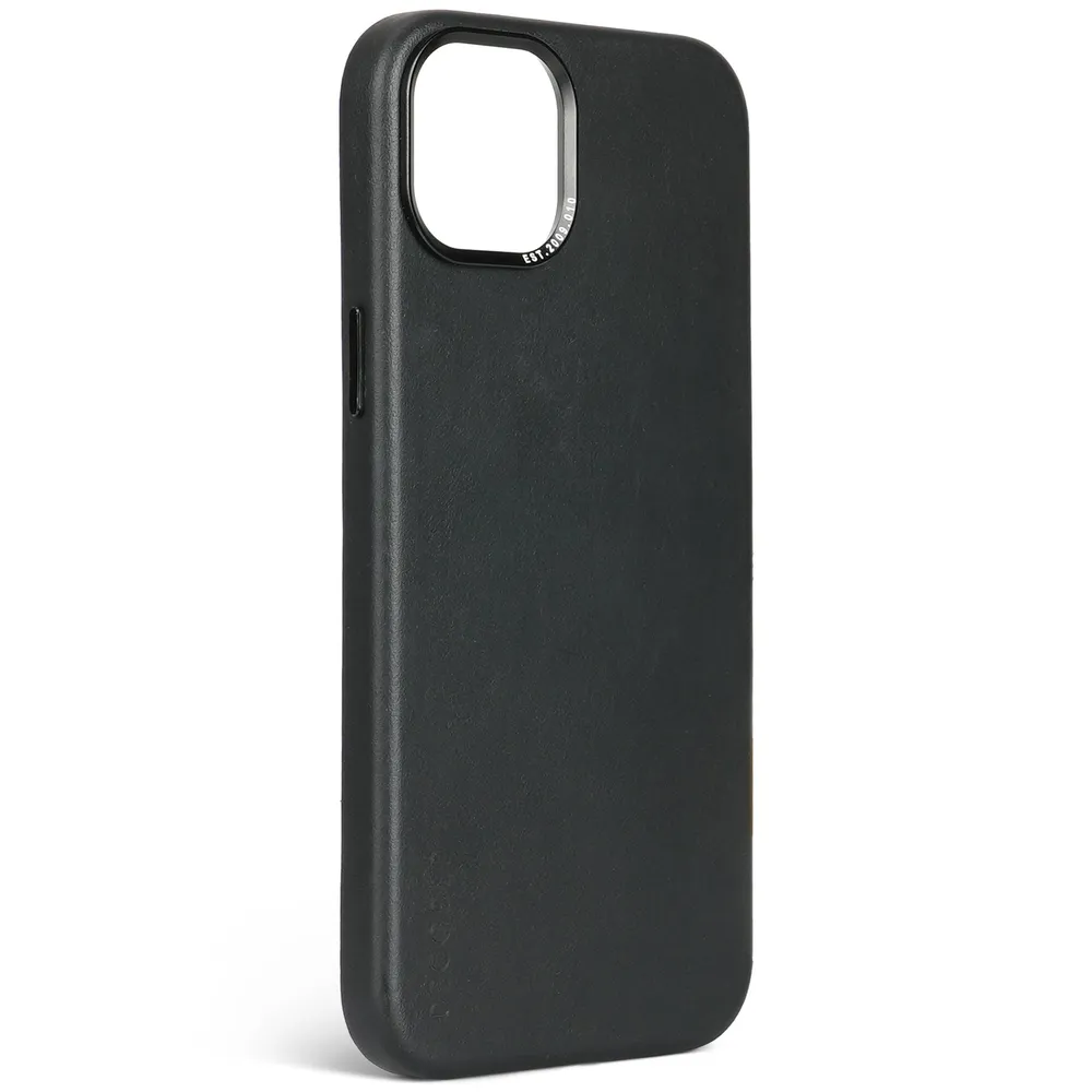 Decoded Leder Case mit MagSafe für iPhone 15 Plus, Schwarz, Leder