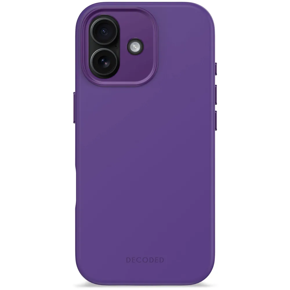 Decoded AntiMicrobial iPhone 17 Silikon Case mit MagSafe, Dunkellila