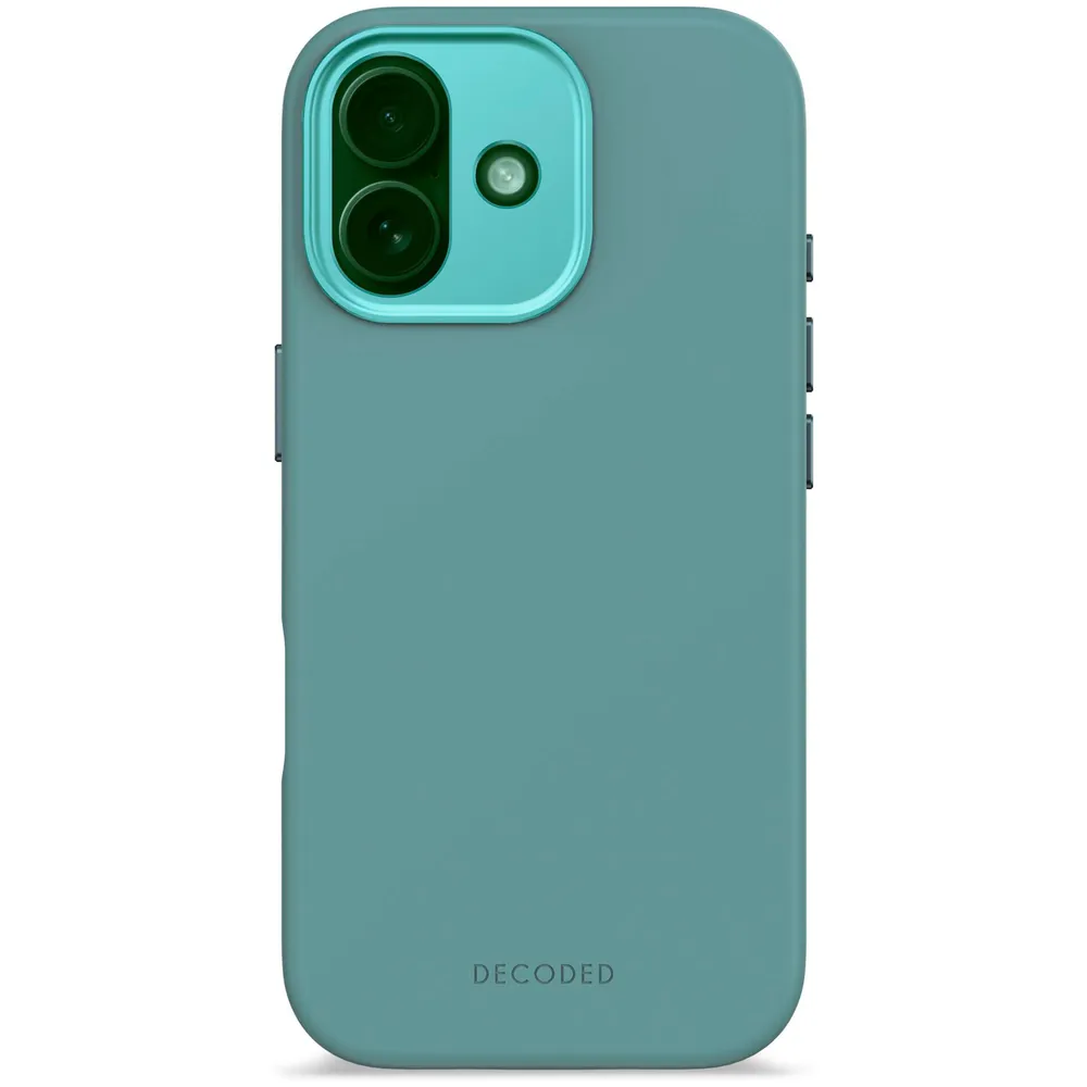 Decoded AntiMicrobial iPhone 17 Silikon Case mit MagSafe, Türkisblau