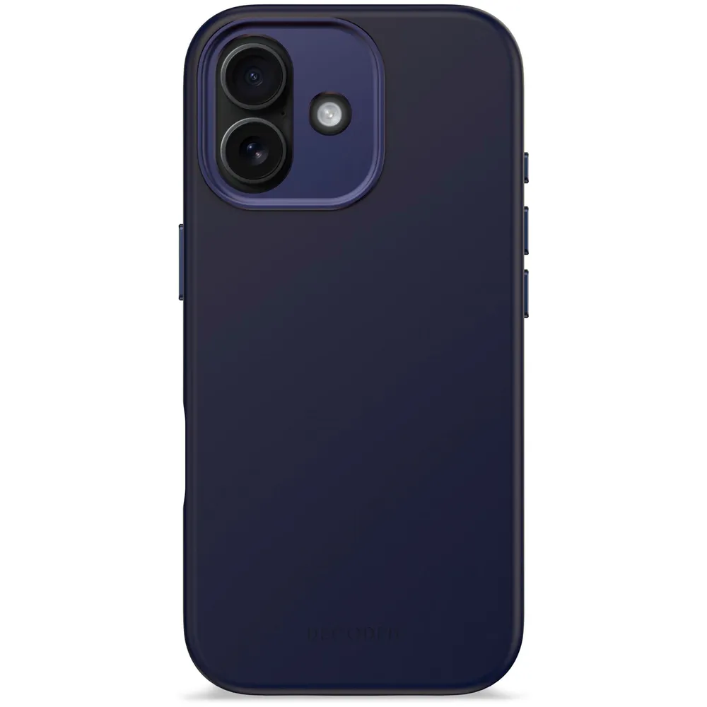 Decoded AntiMicrobial iPhone 17 Silikon Case mit MagSafe, Dunkelblau