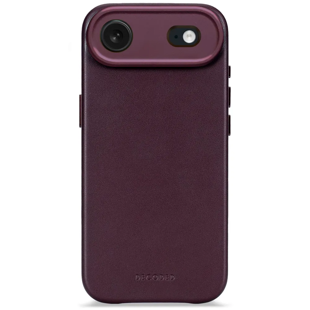 Decoded Leder Case für iPhone Air mit MagSafe, Weinrot