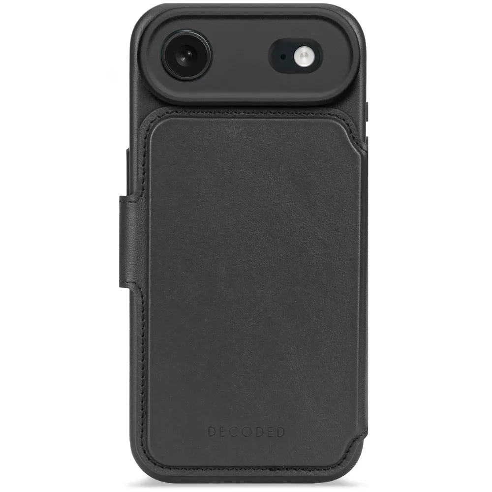 Decoded Detachable Wallet mit MagSafe für iPhone Air, Schwarz, Leder