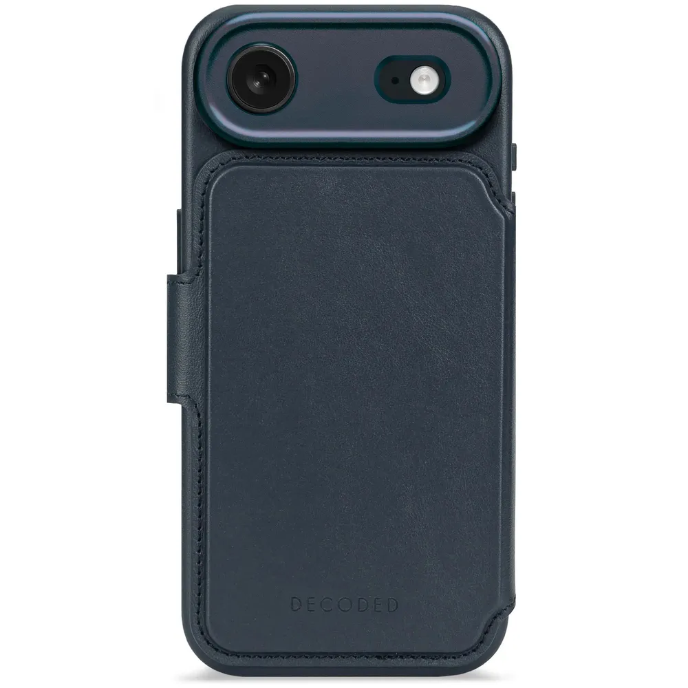 Decoded Detachable Wallet mit MagSafe für iPhone Air, Navy, Leder