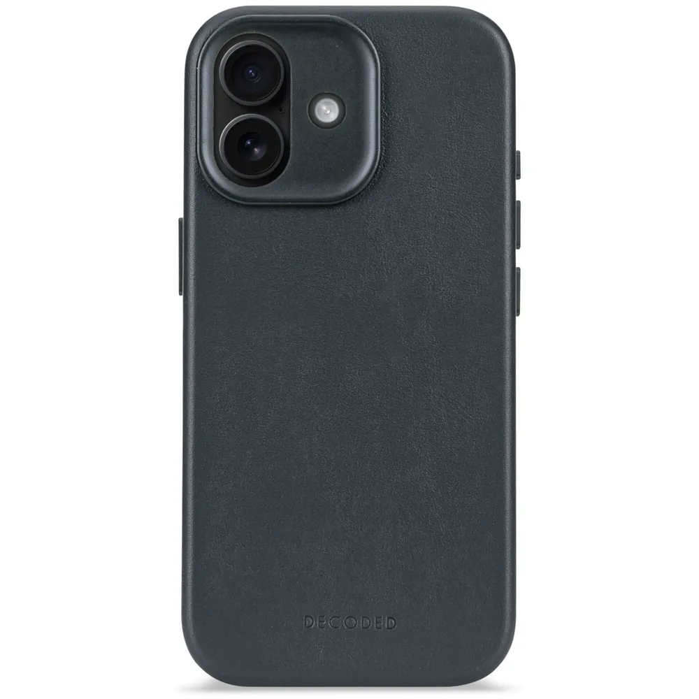 Decoded iPhone 17 Leder Case mit MagSafe, Blaugrau