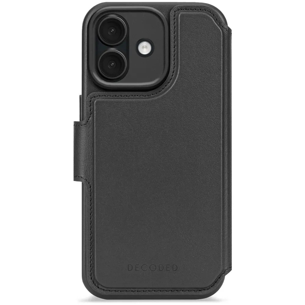Decoded Detachable Wallet mit MagSafe für iPhone 17, Schwarz, Leder