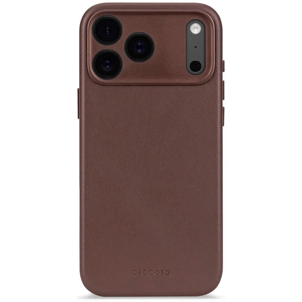 Decoded Leder Case für iPhone 17 Pro mit MagSafe, Braun