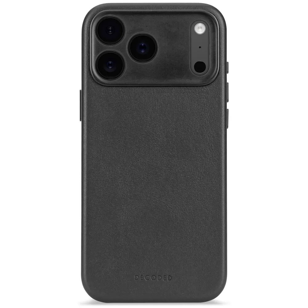 Decoded Leder Case für iPhone 17 Pro Max mit MagSafe, Schwarz